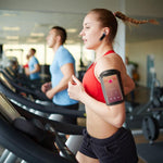 Sleek Club - Phone Armband Case Adjustable Sweat-Resistant Armband Phone Holder Fit for iPhone5 Or Cellphones Under 4in For Running Jogging Riding Hiking Gym