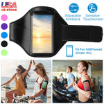 Sleek Club - Phone Armband Case Adjustable Sweat-Resistant Armband Phone Holder Fit for iPhone5 Or Cellphones Under 4in For Running Jogging Riding Hiking Gym
