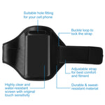 Sleek Club - Phone Armband Case Adjustable Sweat-Resistant Armband Phone Holder Fit for iPhone5 Or Cellphones Under 4in For Running Jogging Riding Hiking Gym