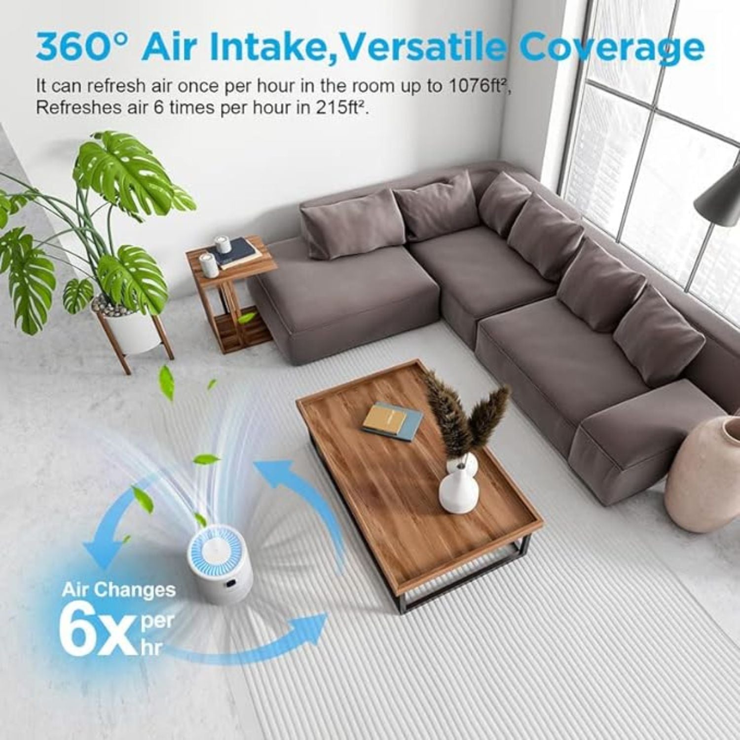 Mooka 6-in-1 Smart 3D Air Purifier