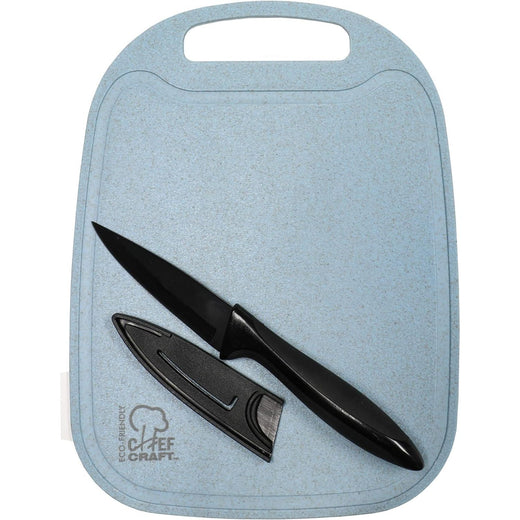 Chef Craft Wheat Straw Cutting Board and Knife Set