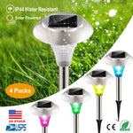 Sleek Club - Plastic Solar Lawn Light - 4pc