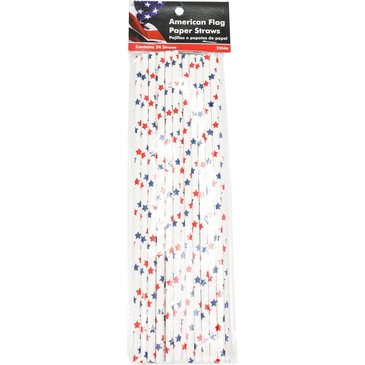 Chef Craft Eco Patriotic Paper Straws | 25 Pcs
