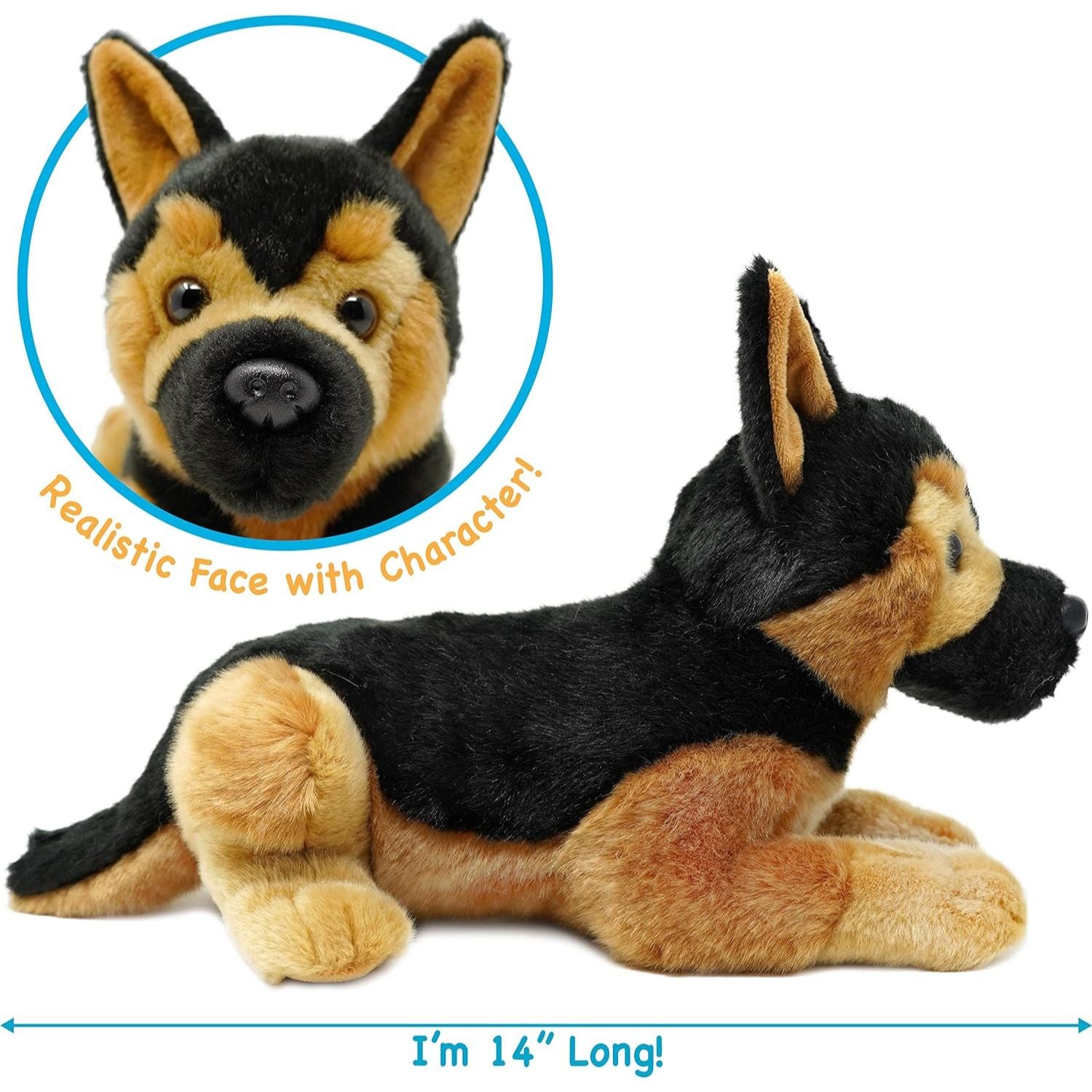 Viahart Gretchen The German Shepherd |15 Inch Stuffed Animal Plush