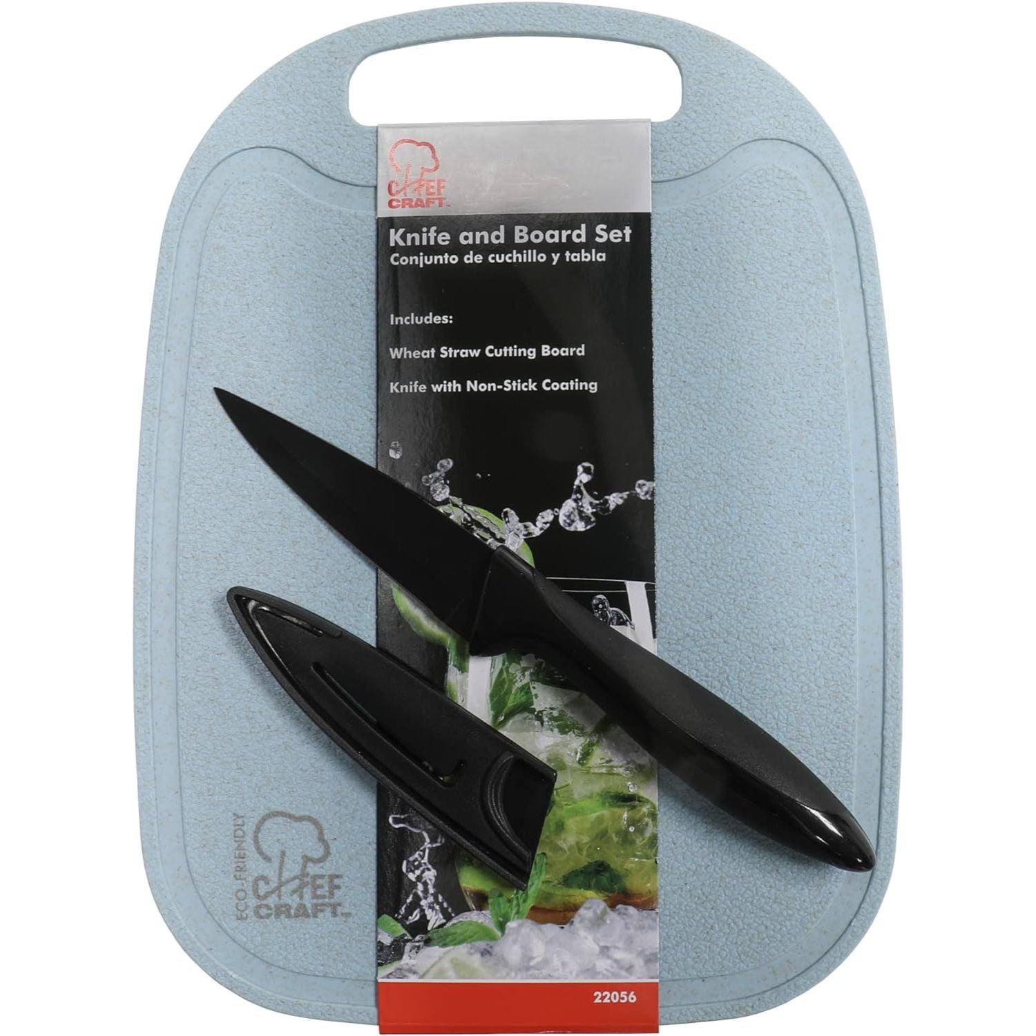 Chef Craft Wheat Straw Cutting Board and Knife Set