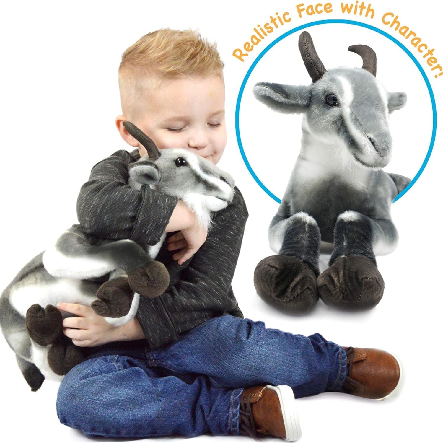 Viahart Patrick the Pygmy Goat |18 Inch Stuffed Animal Plush