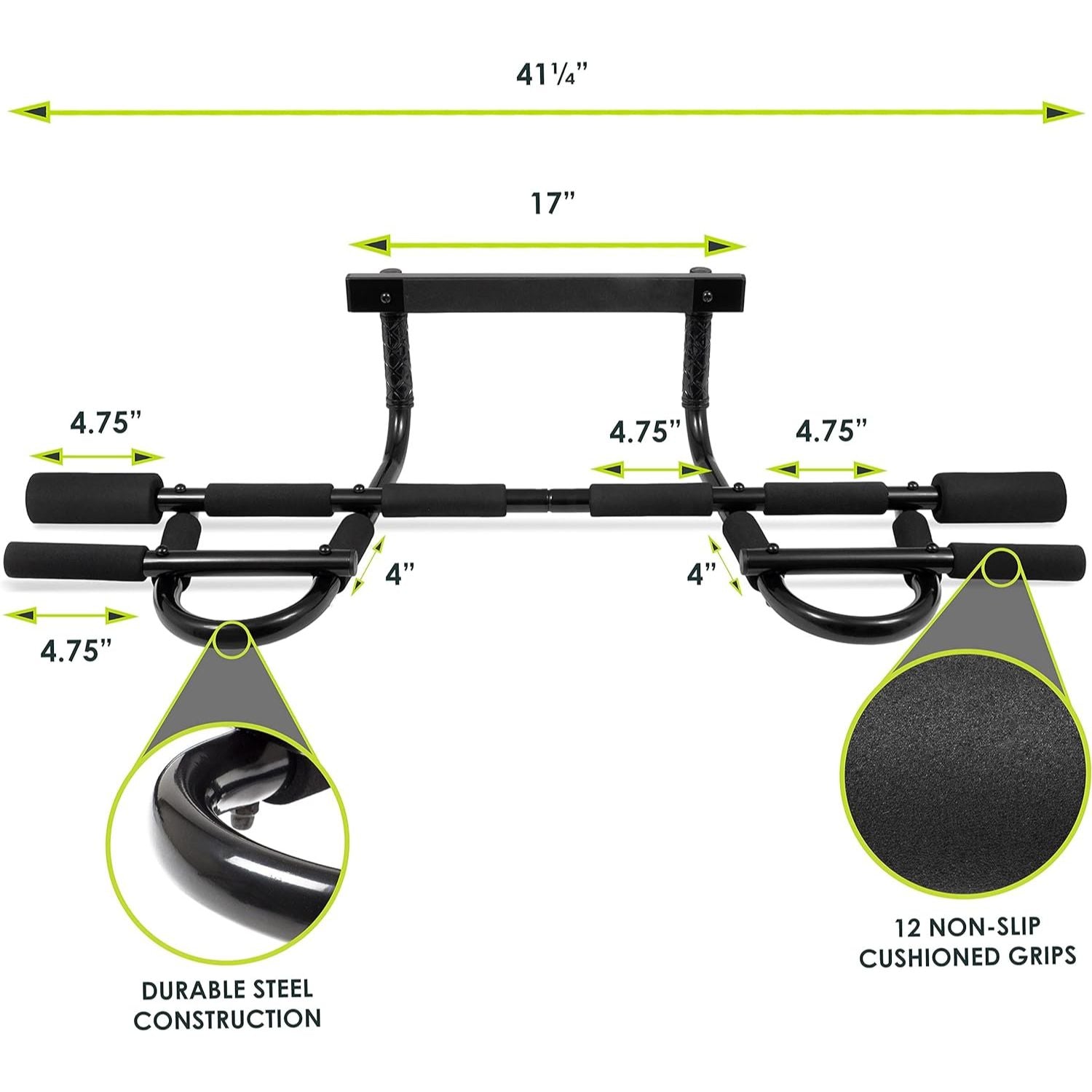 ProsourceFit Multi-Grip Lite Pull Up/Chin Up Bar