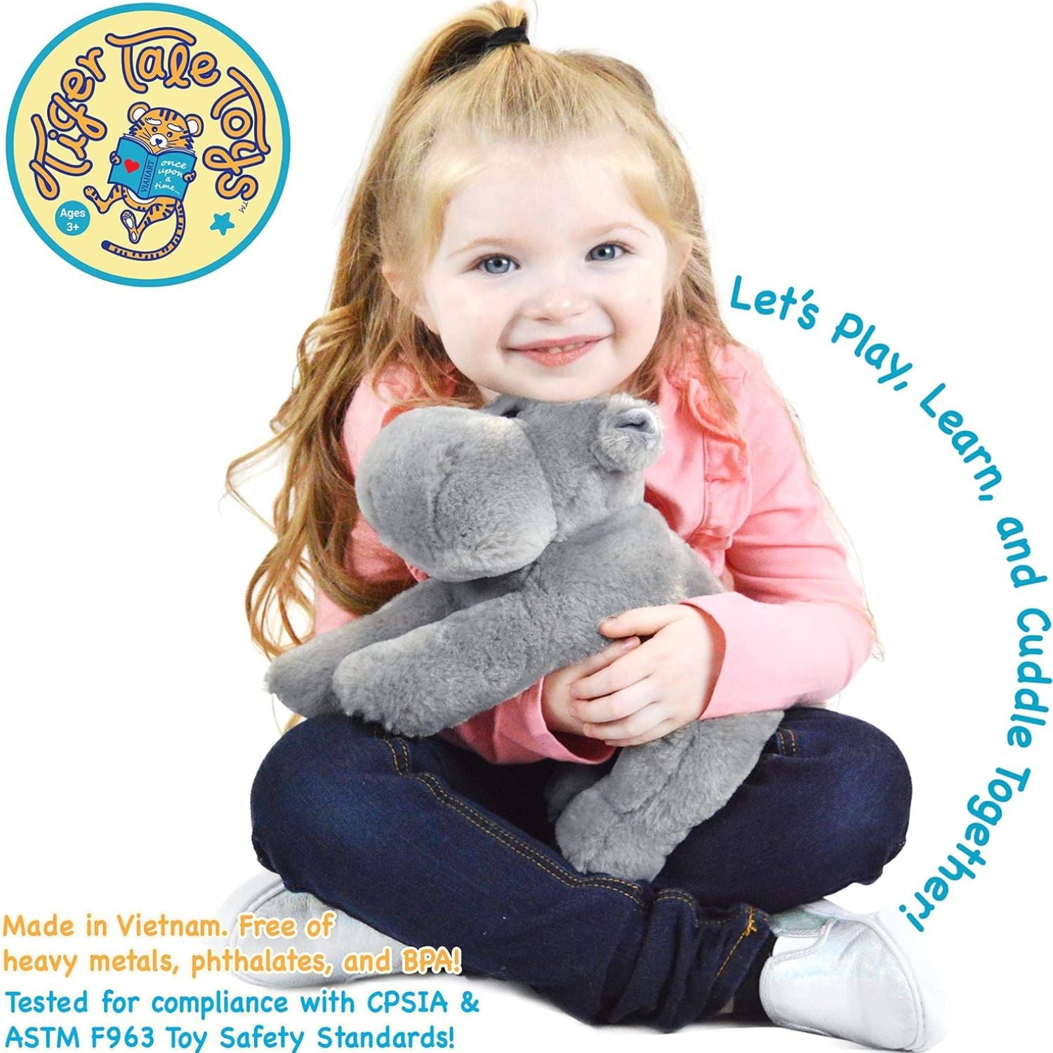 Viahart Huck The Hippo |12 Inch Stuffed Animal Plush