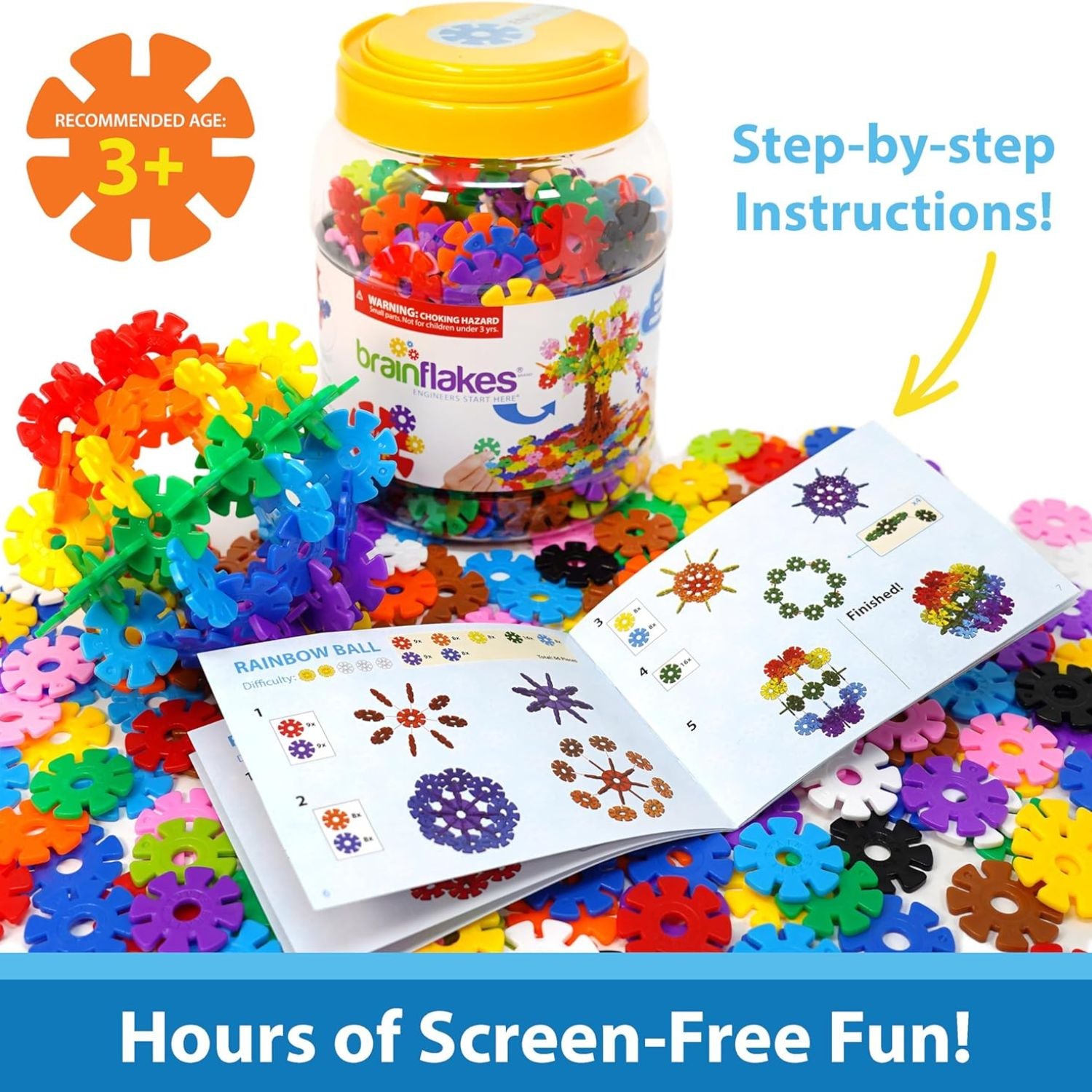 Viahart Brain Flakes 500 Piece Set
