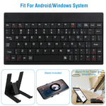 Sleek Club - 80 Keys Wired Keyboard Mini USB Connector Keyboard Portable Durable Keyboard w/ Carry Bag Tablet Stand for Android Window Tablet