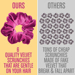 Basic Concepts BIG Velvet Scrunchies |6 Pack