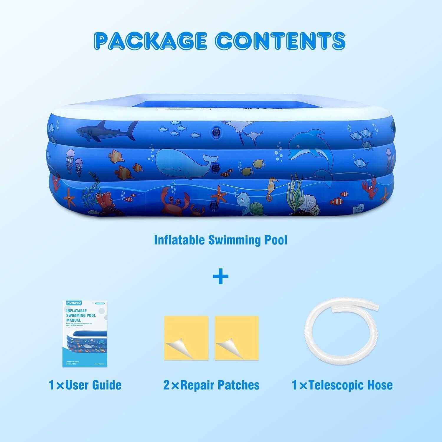 Funavo Large Inflatable Pool