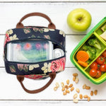 Lokass Lunch Bag Insulated Water-Resistant Thermal Bag | Peony Blue