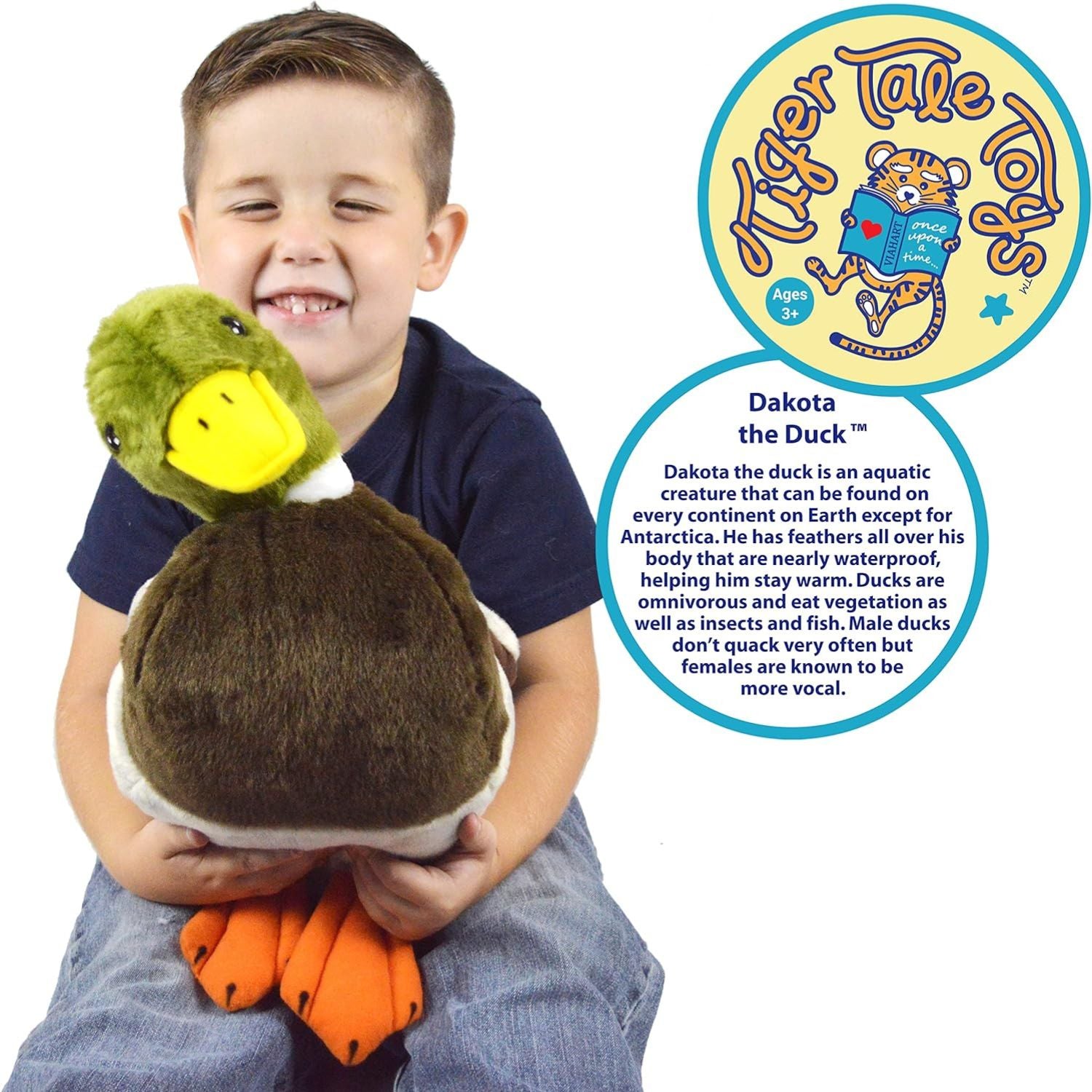 Viahart Dakota The Duck |13 Inch Stuffed Animal Plush