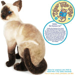 Viahart Stefan The Siamese Cat |14 Inch Stuffed Animal Plush