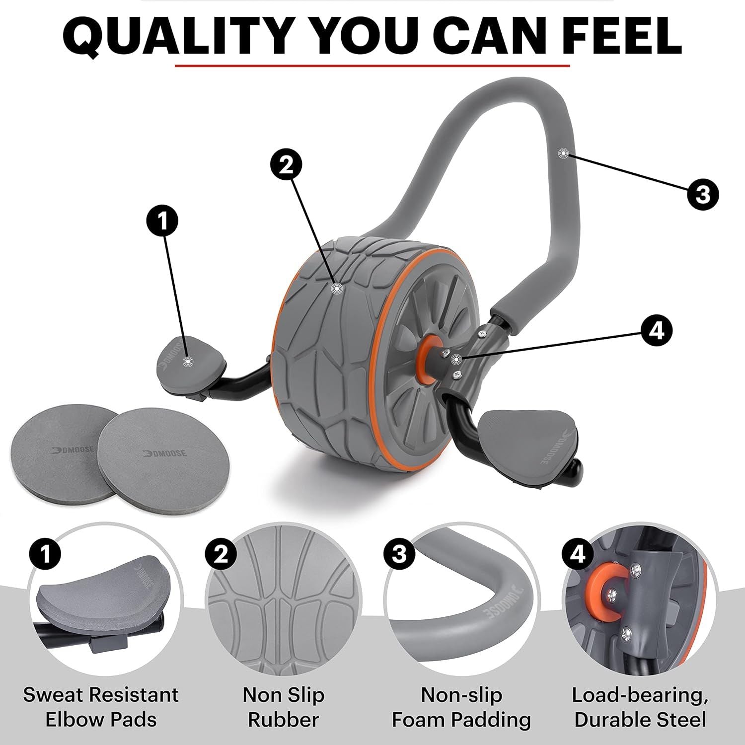DMoose Fitness Ab Roller Wheel