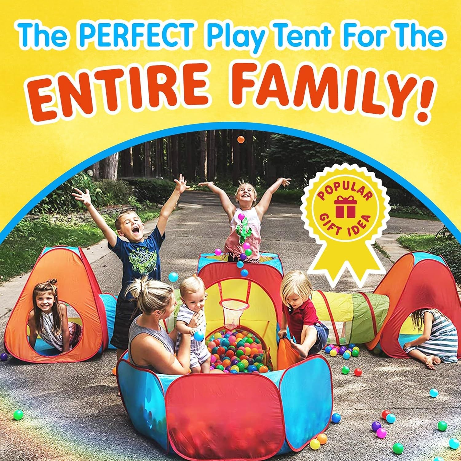 Playz 7pc Ball Pit, Play Tent and Tunnels