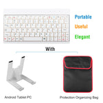 Sleek Club - 80 Keys Wired Keyboard Mini USB Connector Keyboard Portable Durable Keyboard w/ Carry Bag Tablet Stand for Android Window Tablet