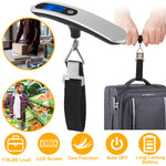 Sleek Club - Portable Digital Luggage Scale 50kg/10g LCD Hanging Luggage Scale Electronic Digital Weight Scale for Travel Household