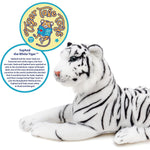 Viahart Saphed The White Tiger | 17 Inch Stuffed Animal Plush