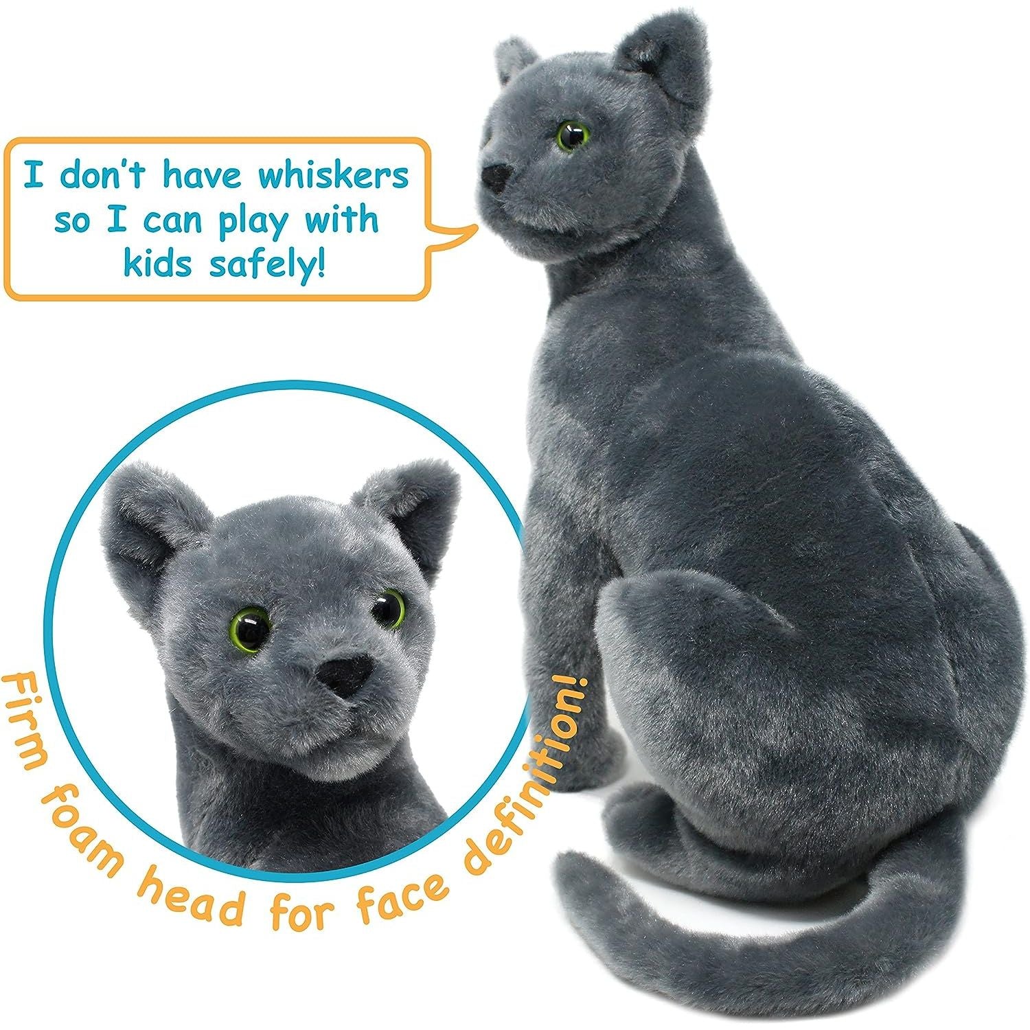 Viahart Rae The Russian Blue Cat |12 Inch Stuffed Animal Plush