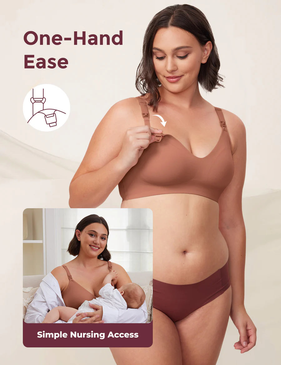 Momcozy Seamless Ultra Nursing Bra