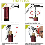 Chef Craft Corkscrew with Foil Cutter and Bottle Opener