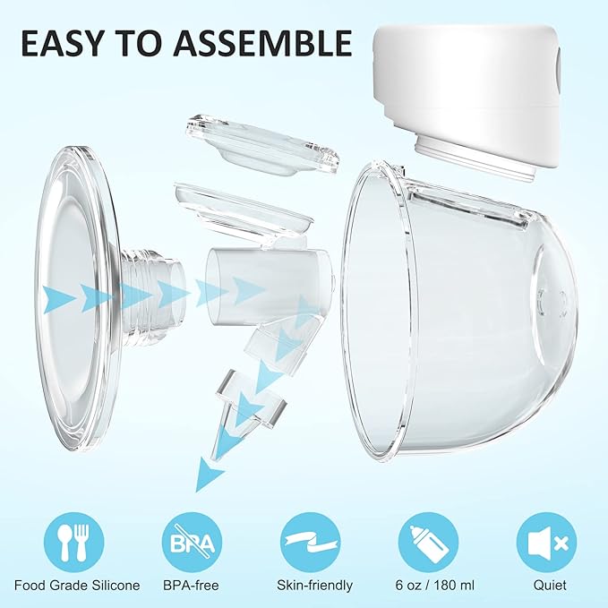 Momcozy  S12  Double (white)Double Breast Pump Hands-Free| 24mm