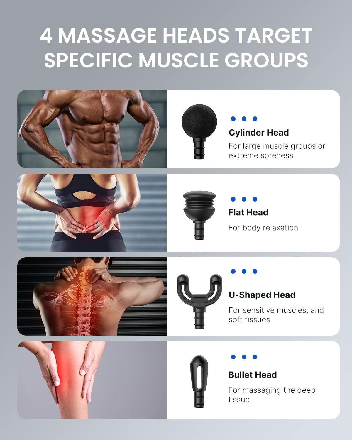 RENPHO Upgrade Mini Massage Gun ( Blue)