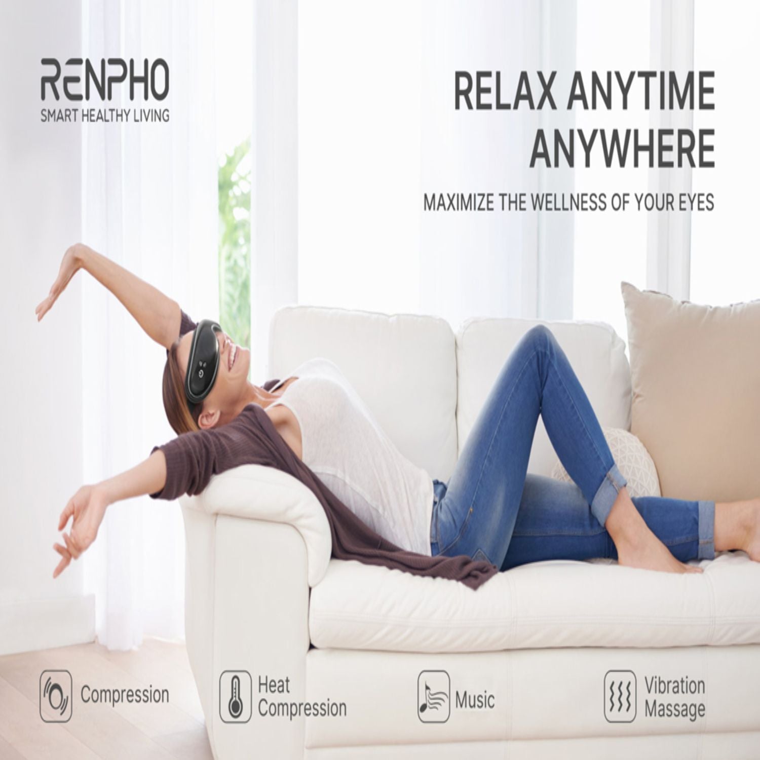 RENPHO Eye Massager with Heat