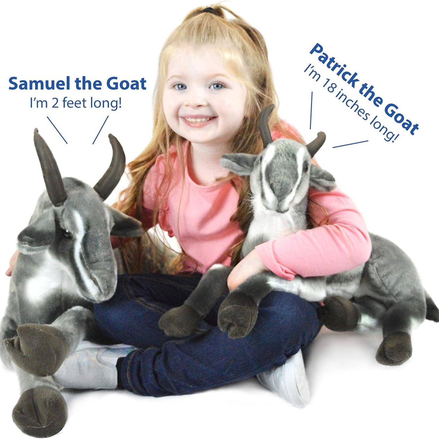 Viahart Patrick the Pygmy Goat |18 Inch Stuffed Animal Plush