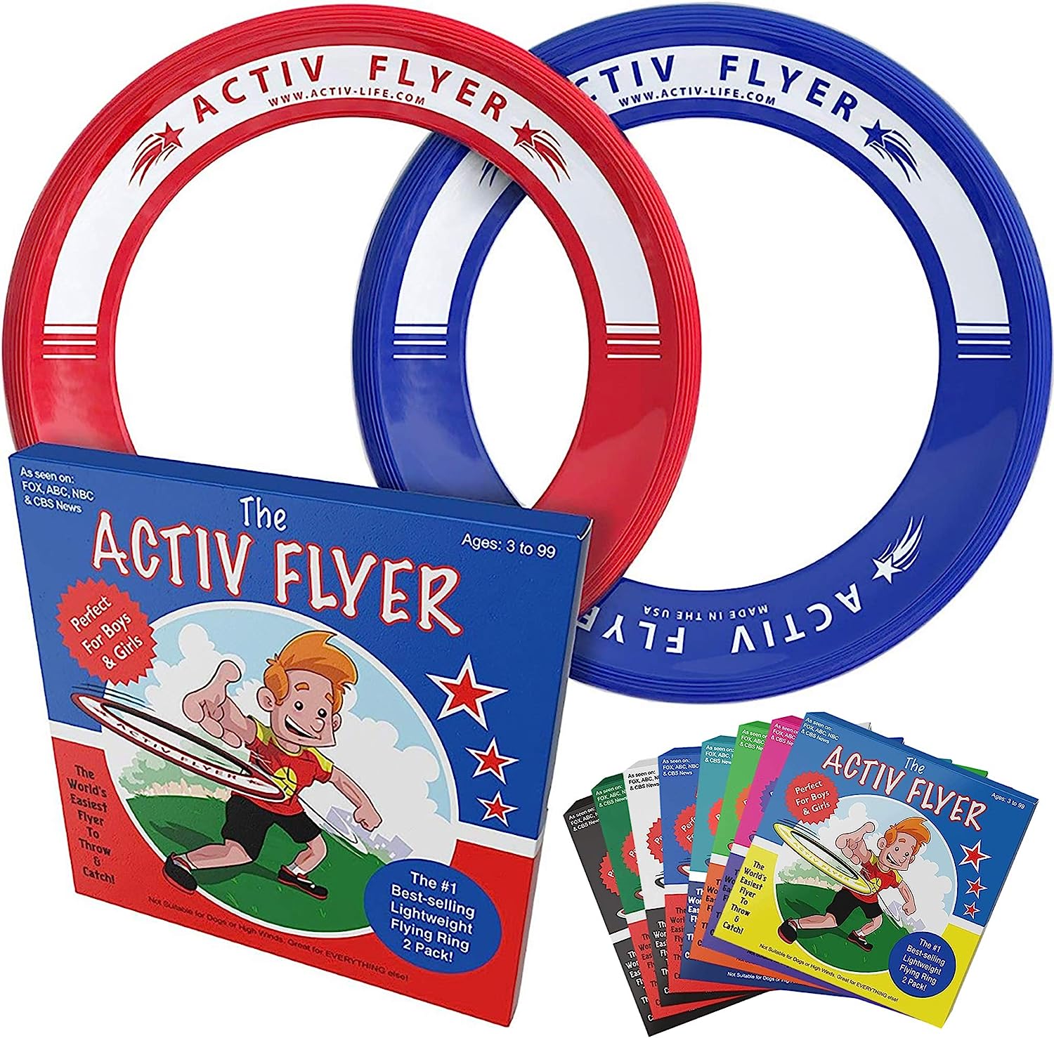 Activ Life Kid’s Flying Rings (2Pack)