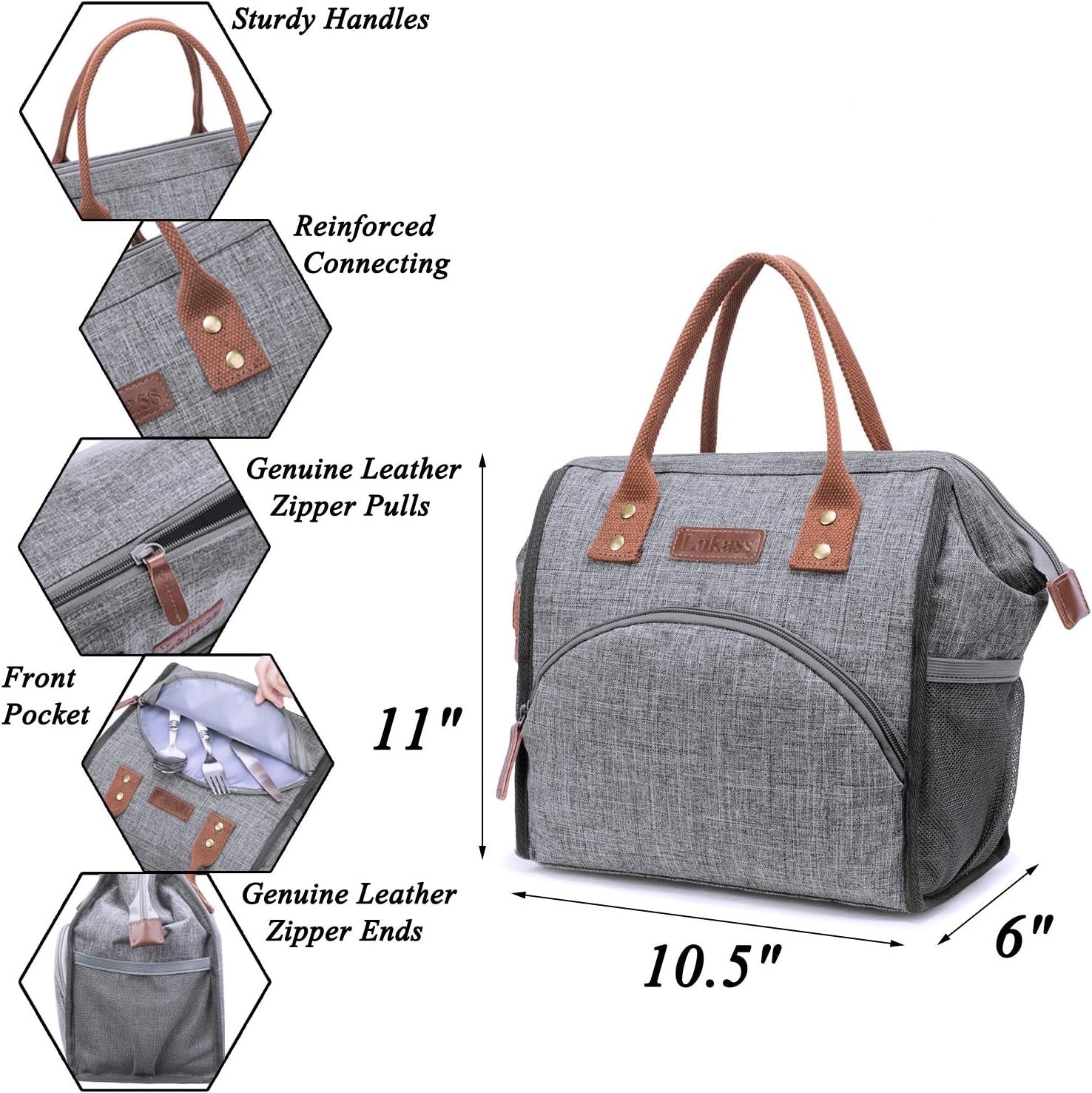 Lokass Insulated Tote Lunch Bag