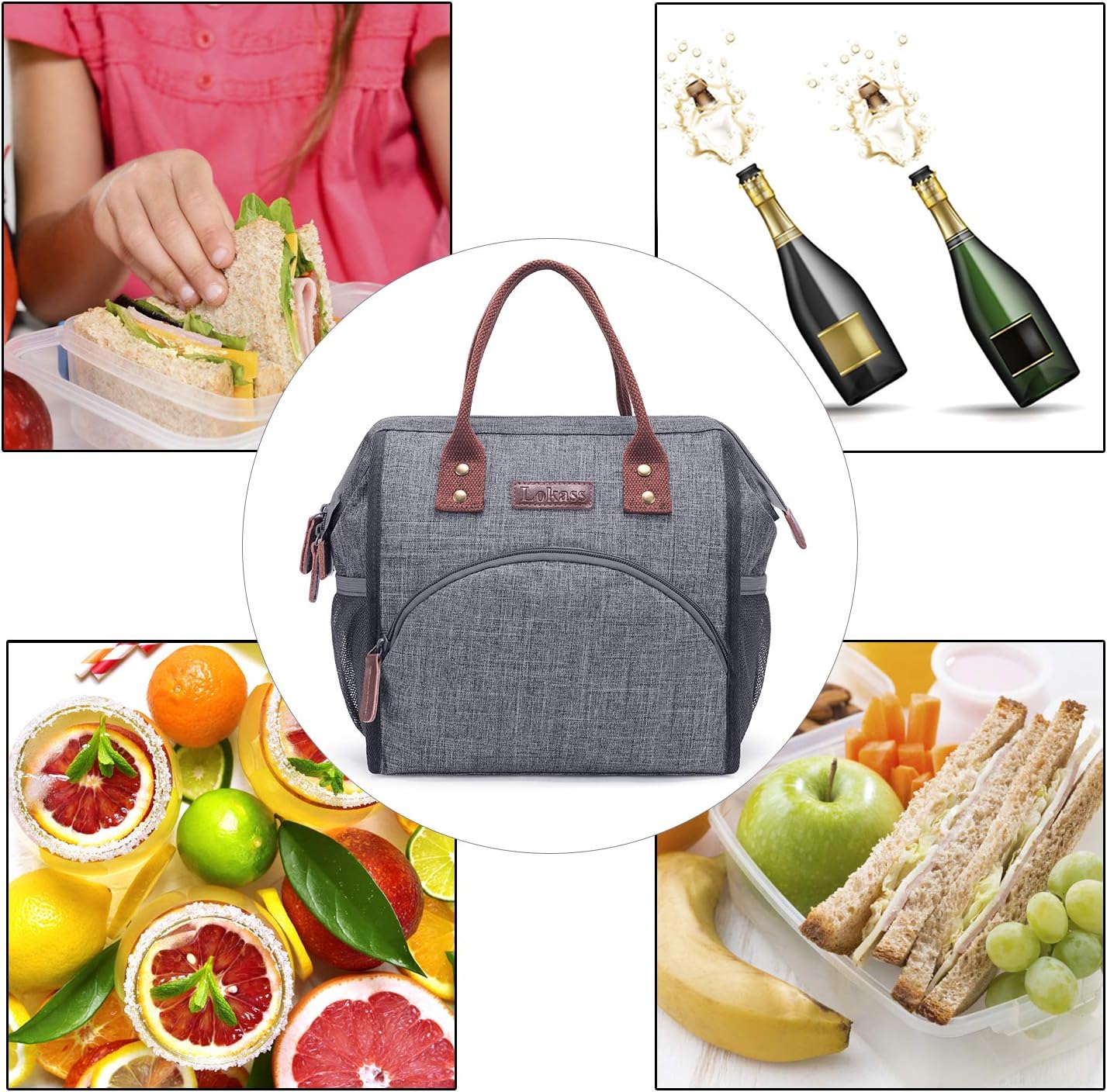 Lokass Insulated Tote Lunch Bag