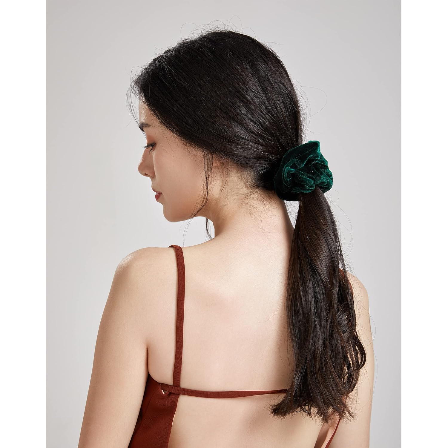 Basic Concepts Velvet Scrunchies for Hair | 6Pcs
