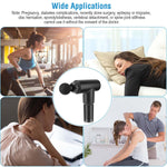 Sleek Club - Percussion Massage Gun Rechargeable Deep Tissue Vibration Cordless Massager w/ 4 Interchangeable Heads 6 Intensity