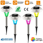 Sleek Club - Plastic Solar Lawn Light - 4pc