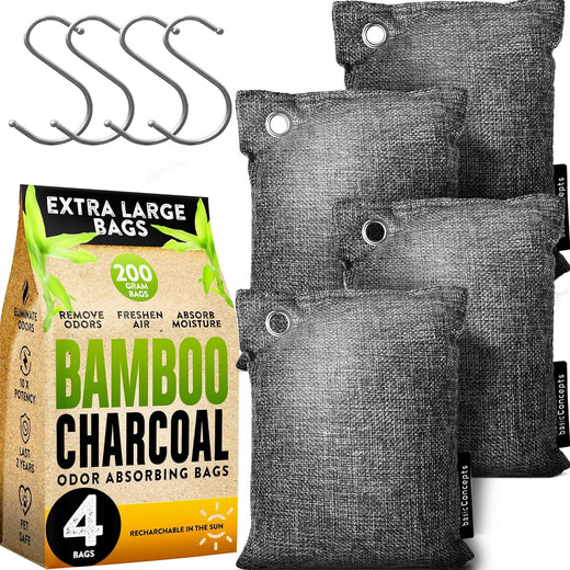 Nature Fresh Bamboo Charcoal Air Purifying Bags (4 Pack)