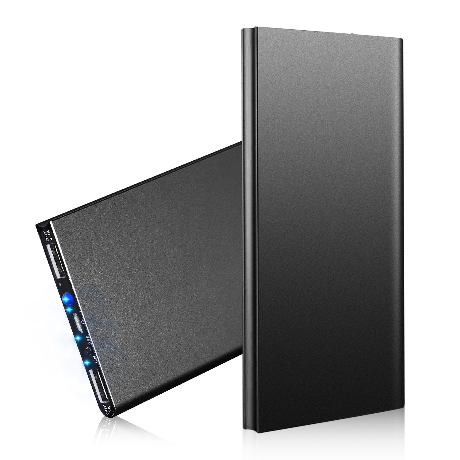 Sleek Club - 20000mAh Power Bank Ultra-thin External Battery Pack Phone Charger Dual USB Ports