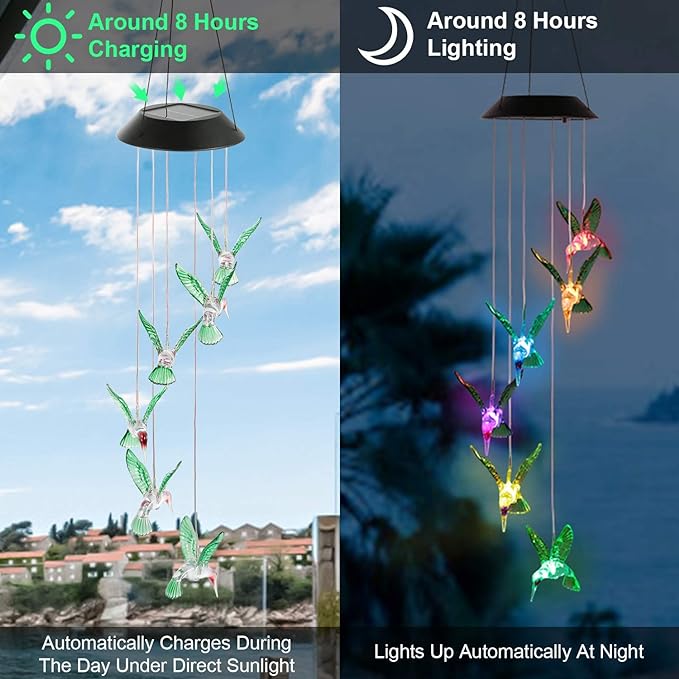 SOLAReK Hummingbird Color-Changing LED String Lights