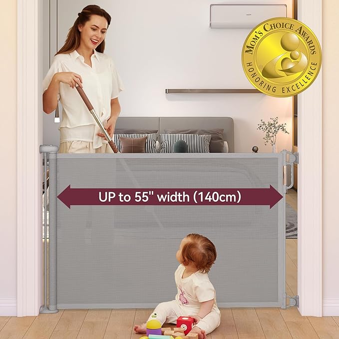 MomCozy Retractable Baby Gate
