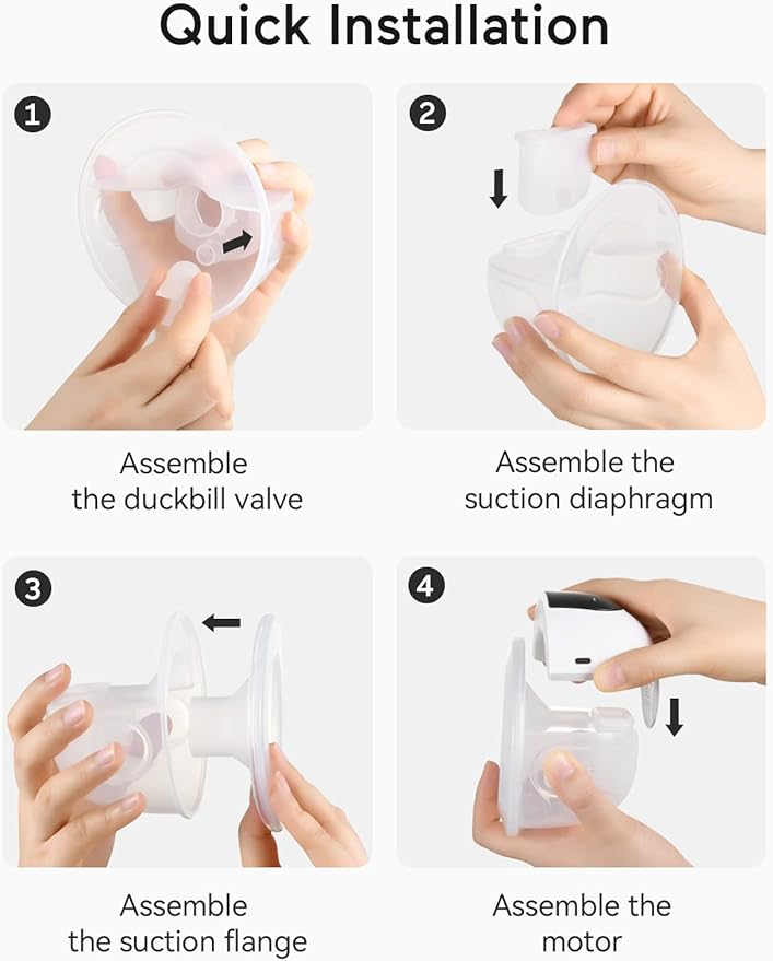Momcozy M1 Breast Pump - 12-in-1 Hands-Free Single Breast Pump | 27mm