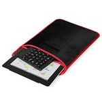 Sleek Club - Tablet PC Sleeve Bag Case Stand For Tablet Under 10in w/ USB Mini Keyboard Two Layer Pockets