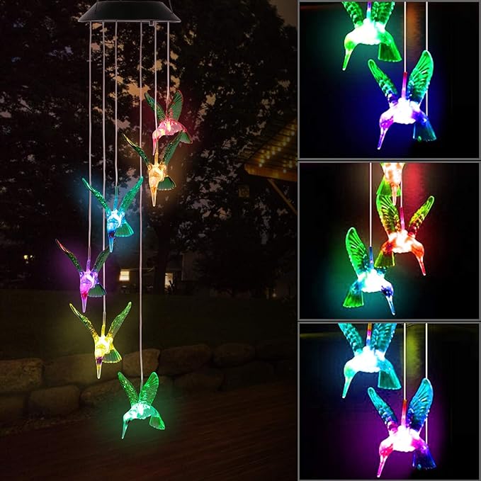 SOLAReK Hummingbird Color-Changing LED String Lights