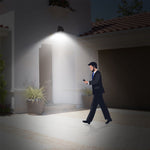 Sleek Club - Solar Light 20 LEDs Outdoor PIR Motion Sensor Lights IP65 Waterproof 120° Sensing Wide Angle Lighting for Garage Front Door Garden Pathway