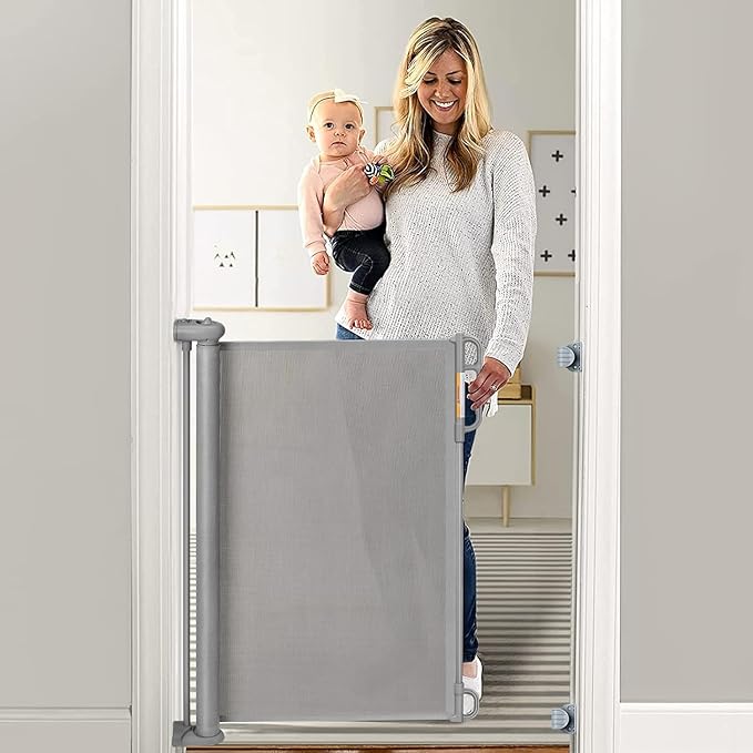 MomCozy Retractable Baby Gate