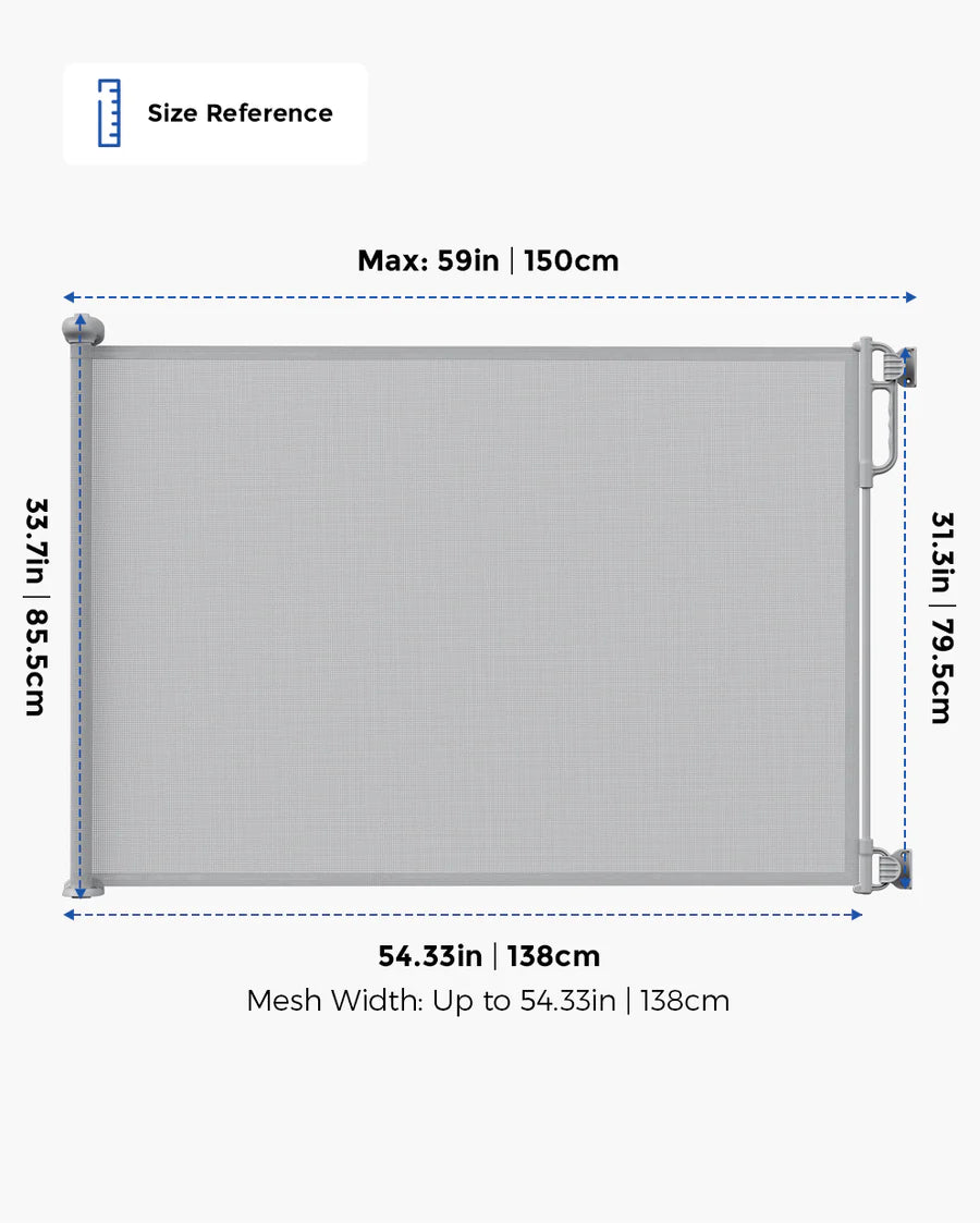 MomCozy Retractable Baby Gate