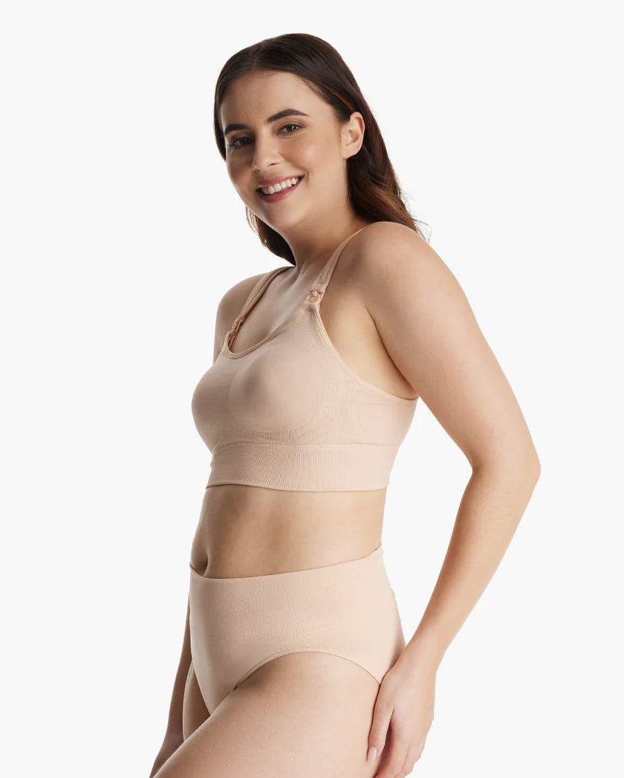 MomCozy Lycra All Day Wear 4-in-1 Pumping Bra