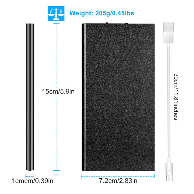 Sleek Club - 20000mAh Power Bank Ultra-thin External Battery Pack Phone Charger Dual USB Ports