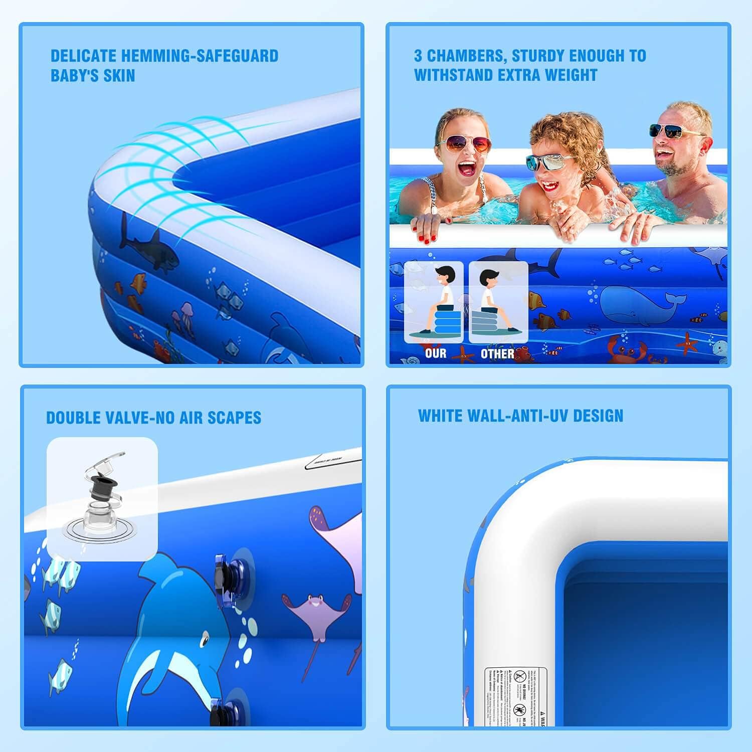 Funavo Large Inflatable Pool